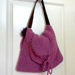 Boho girl! Big Buddha with dark brown suede handle! So cool 💜